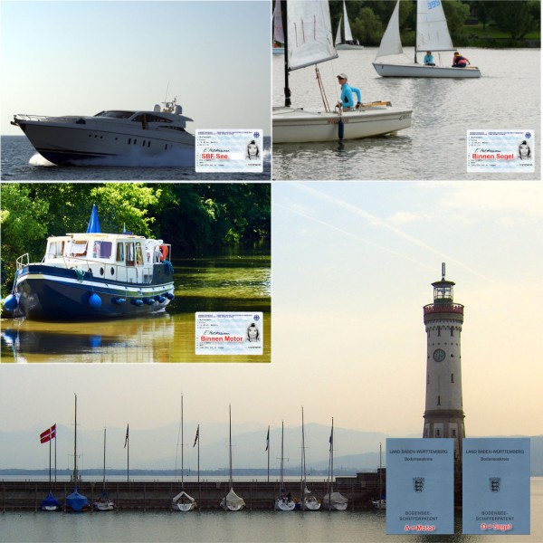 Kombination - Motorboot Binnen / See / Bodensee + Segeln